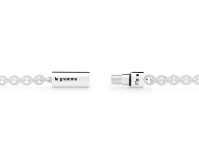 cable necklace on chain 27g